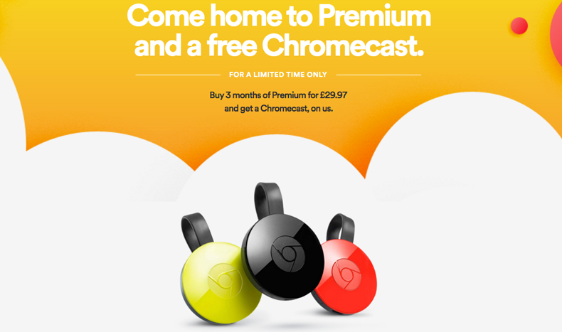 Google Chromecast Spotify Free